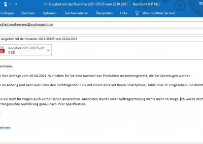 Angebot-Link-Mail
